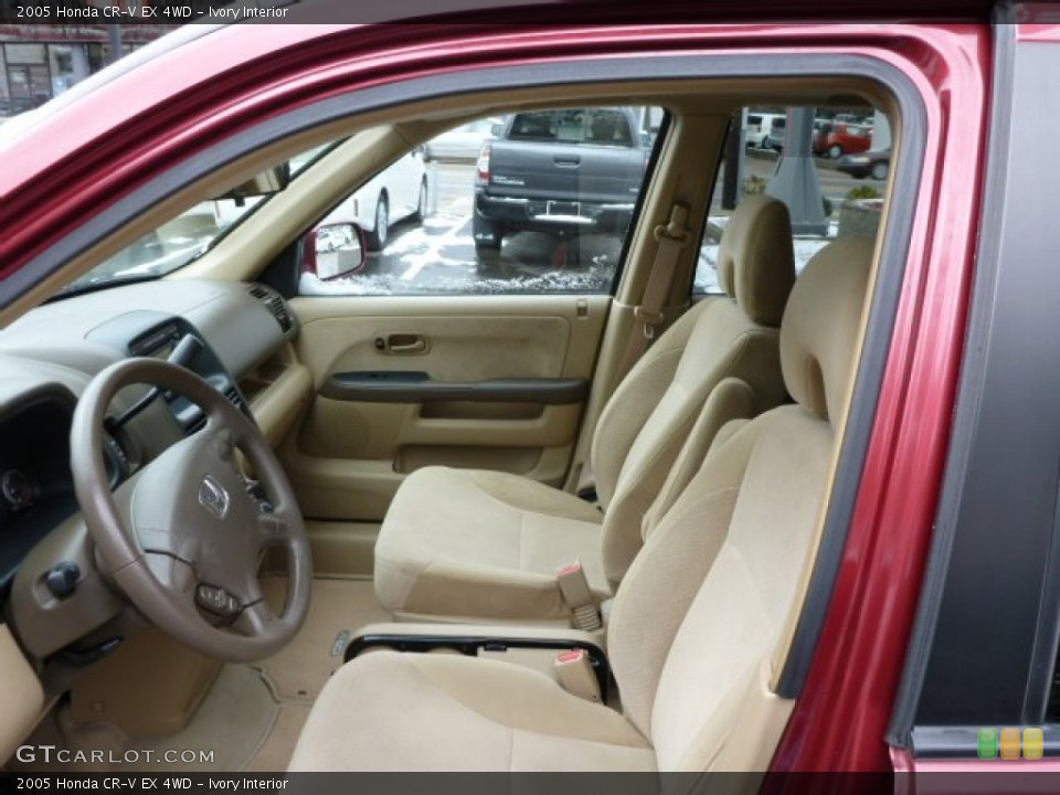 Ivory Interior Front Seat for the 2005 Honda CR-V EX 4WD #77573260