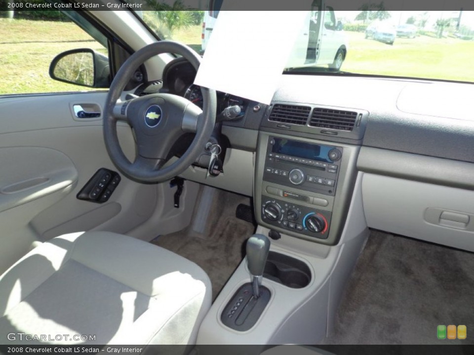 Gray Interior Dashboard for the 2008 Chevrolet Cobalt LS Sedan #77573338