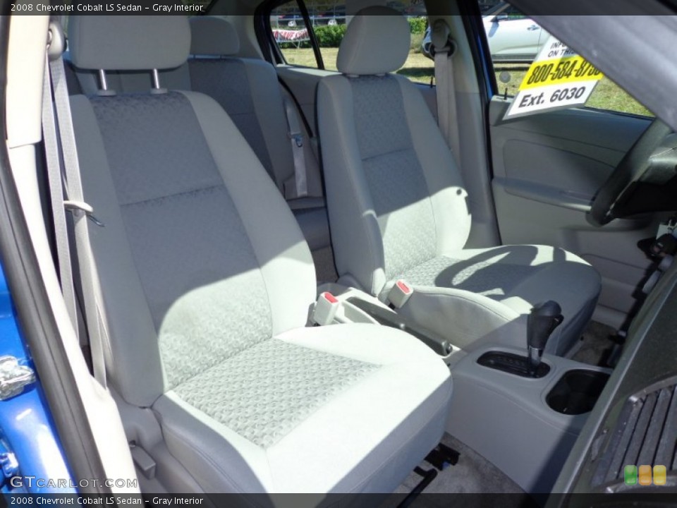 Gray Interior Front Seat for the 2008 Chevrolet Cobalt LS Sedan #77573362