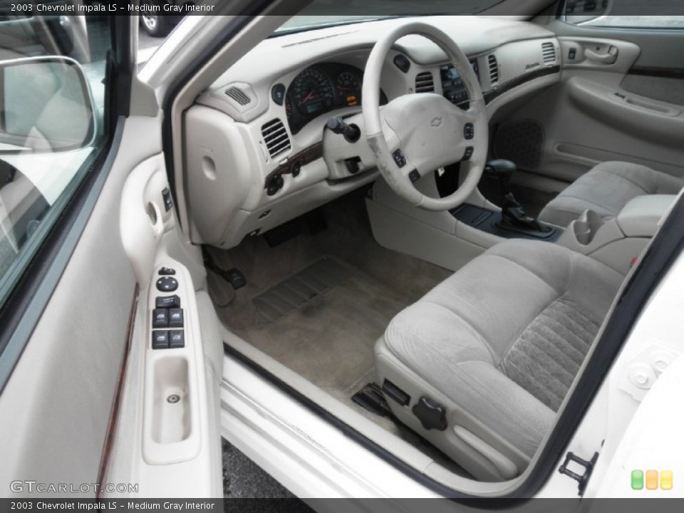 Medium Gray Interior Prime Interior for the 2003 Chevrolet Impala LS #77573572