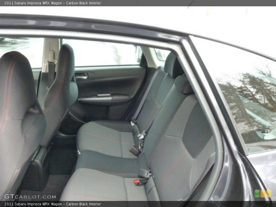 Carbon Black Interior Rear Seat for the 2011 Subaru Impreza WRX Wagon #77573717