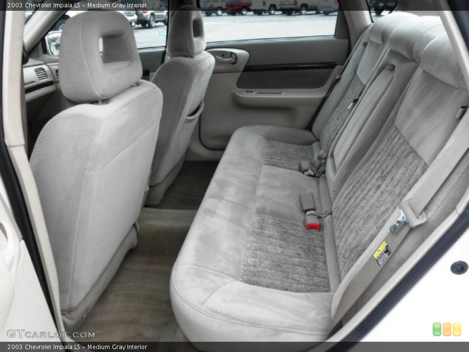 Medium Gray Interior Rear Seat for the 2003 Chevrolet Impala LS #77573793