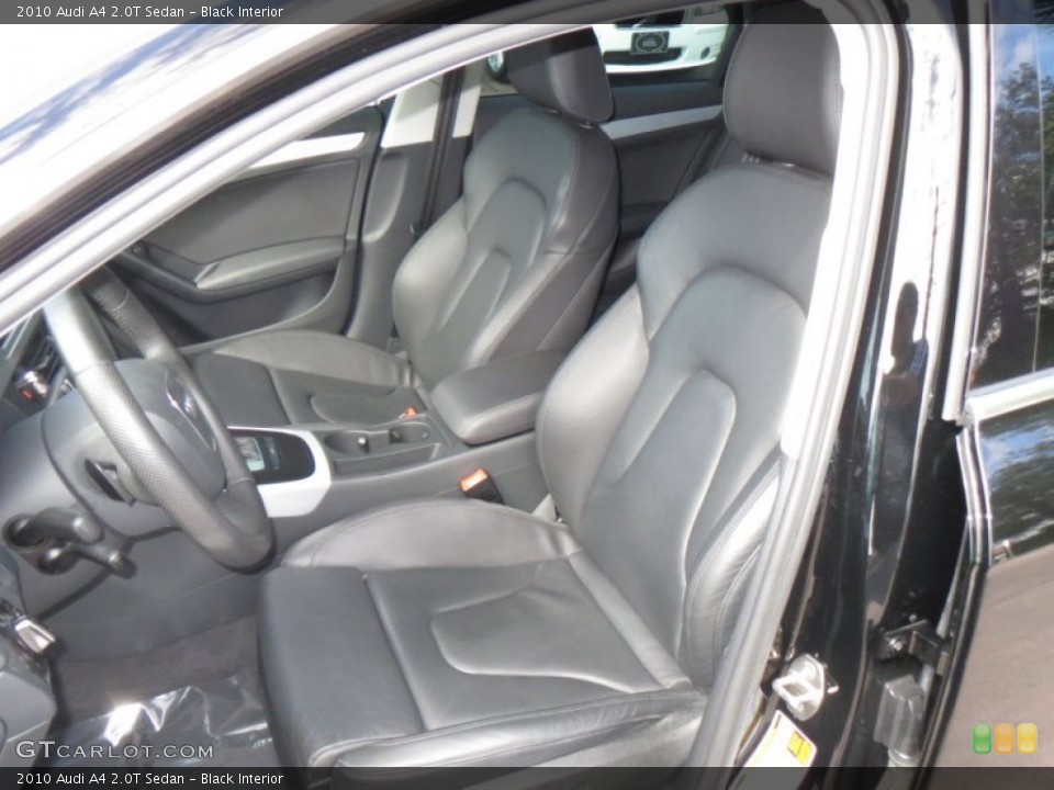 Black Interior Front Seat for the 2010 Audi A4 2.0T Sedan #77573847