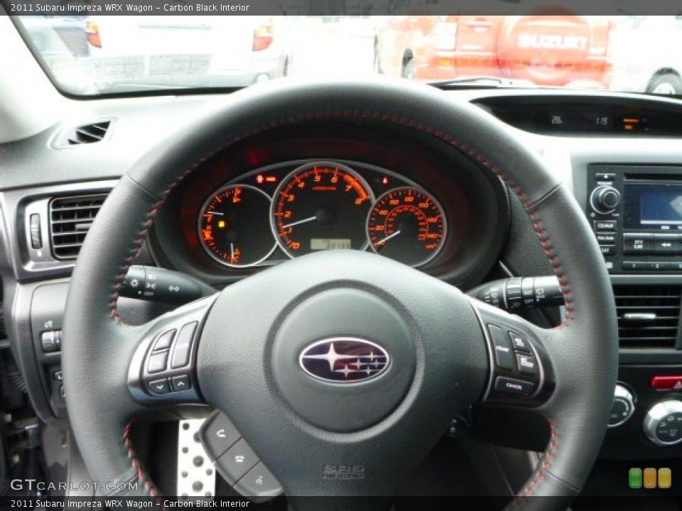 Carbon Black Interior Steering Wheel for the 2011 Subaru Impreza WRX Wagon #77573979