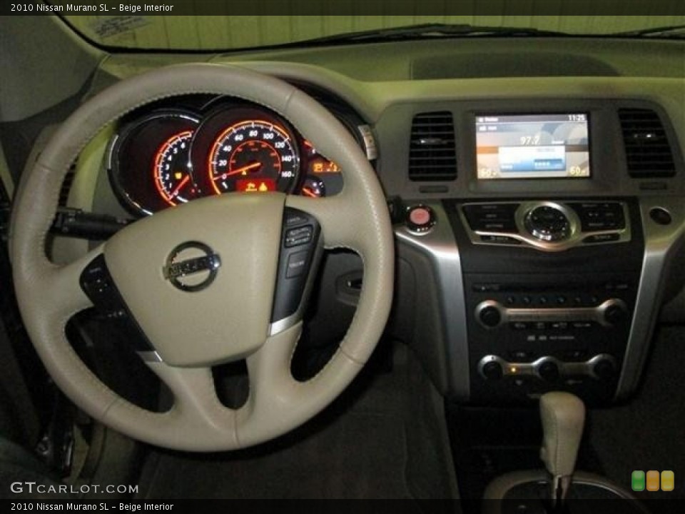 Beige Interior Dashboard for the 2010 Nissan Murano SL #77574001