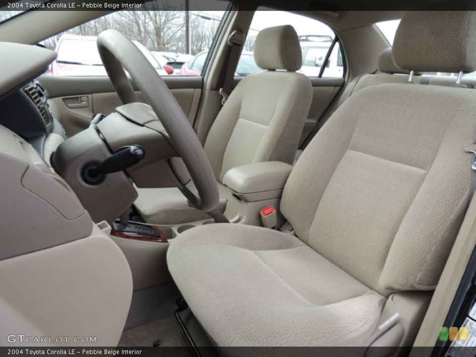 Pebble Beige Interior Front Seat for the 2004 Toyota Corolla LE #77574012