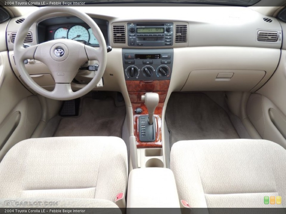 Pebble Beige Interior Dashboard for the 2004 Toyota Corolla LE #77574060