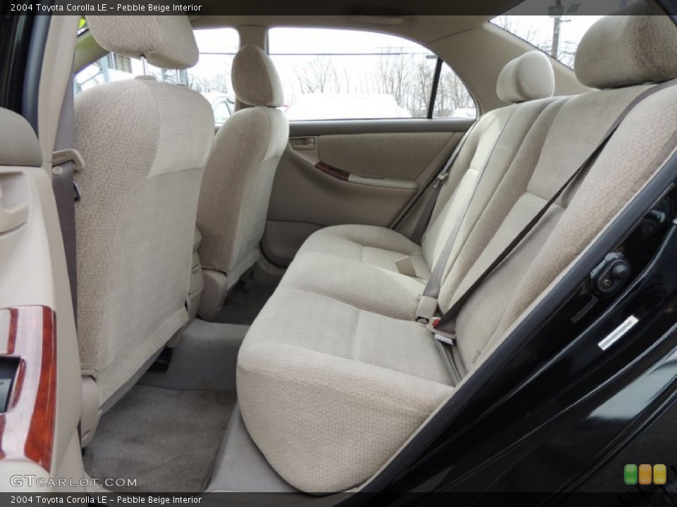 Pebble Beige Interior Rear Seat for the 2004 Toyota Corolla LE #77574156