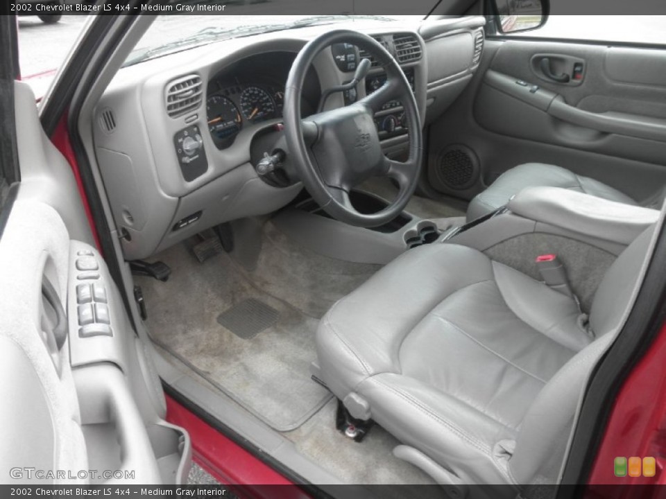Medium Gray Interior Prime Interior for the 2002 Chevrolet Blazer LS 4x4 #77574173