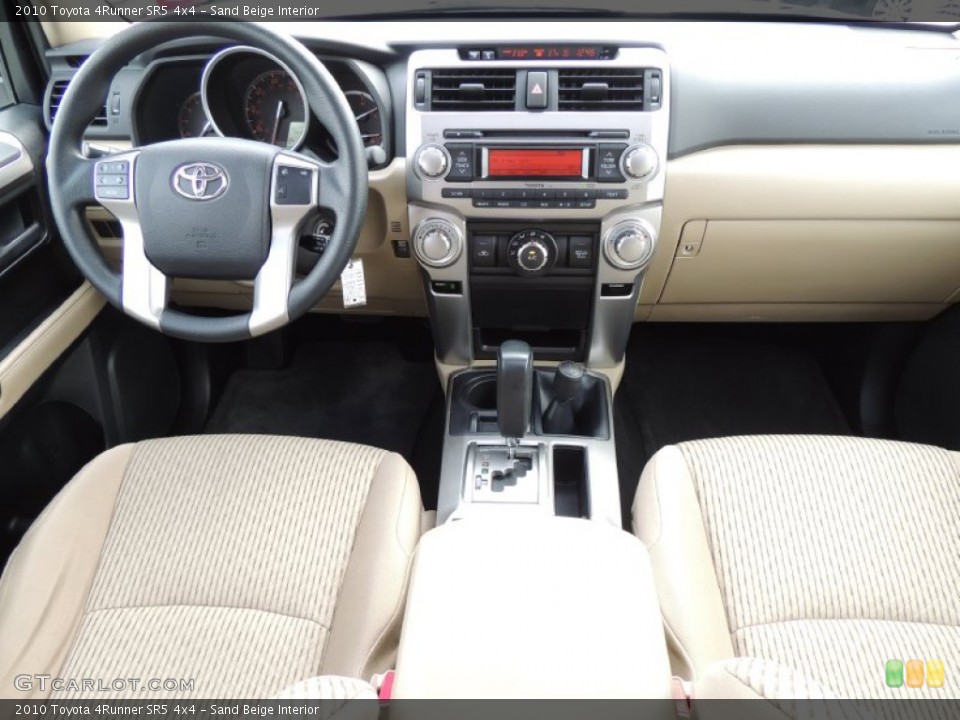 Sand Beige Interior Dashboard for the 2010 Toyota 4Runner SR5 4x4 #77575224