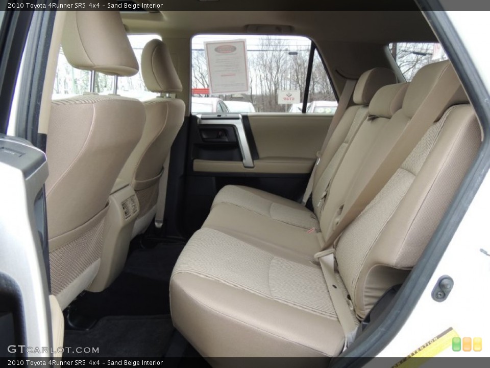 Sand Beige Interior Rear Seat for the 2010 Toyota 4Runner SR5 4x4 #77575327
