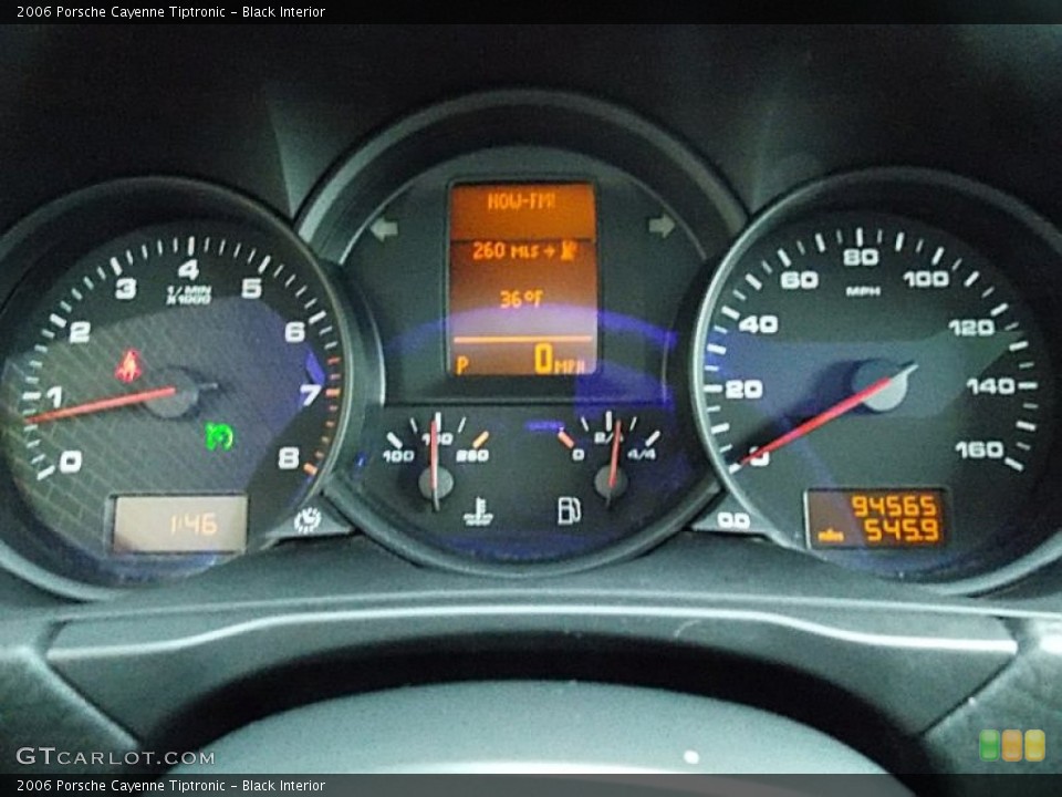 Black Interior Gauges for the 2006 Porsche Cayenne Tiptronic #77576301