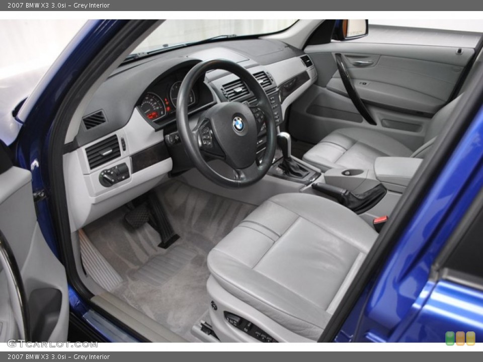 Grey 2007 BMW X3 Interiors