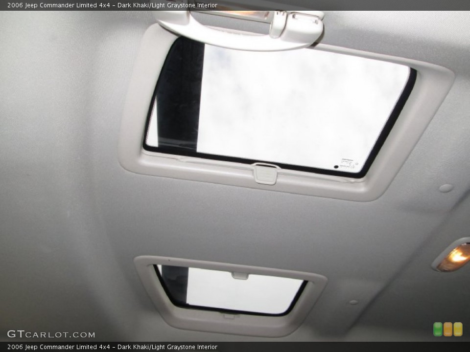 Dark Khaki/Light Graystone Interior Sunroof for the 2006 Jeep Commander Limited 4x4 #77576601