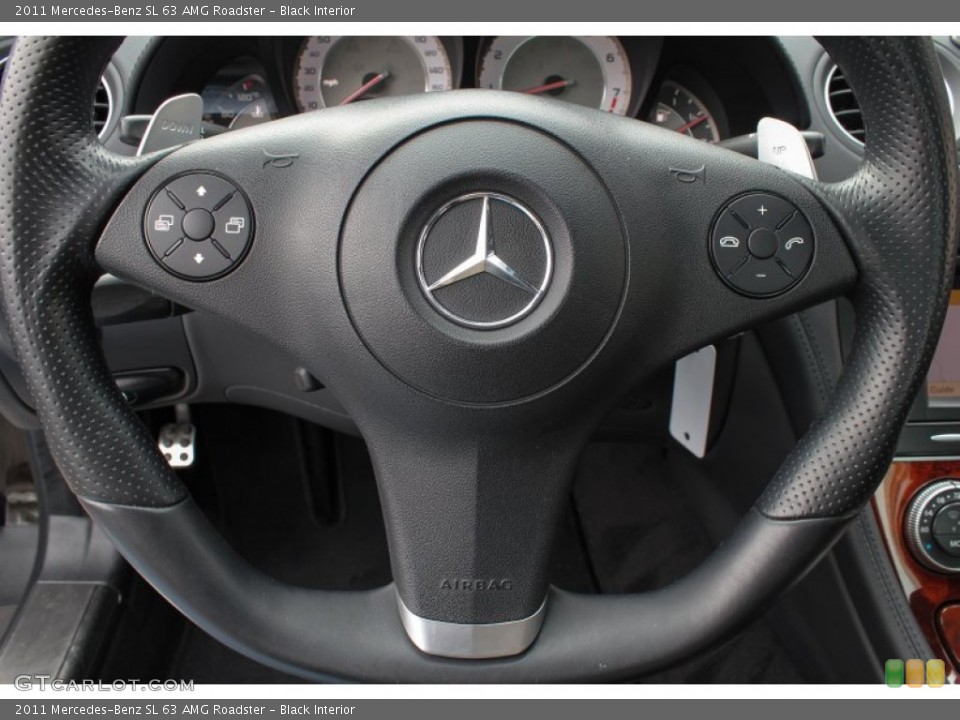 Black Interior Steering Wheel for the 2011 Mercedes-Benz SL 63 AMG Roadster #77576619