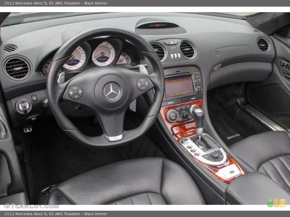 Black Interior Photo for the 2011 Mercedes-Benz SL 63 AMG Roadster #77576641