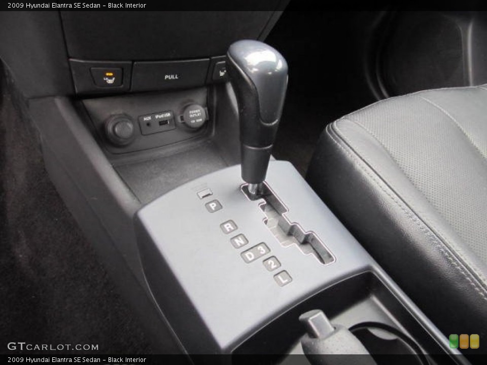 Black Interior Transmission for the 2009 Hyundai Elantra SE Sedan #77576793