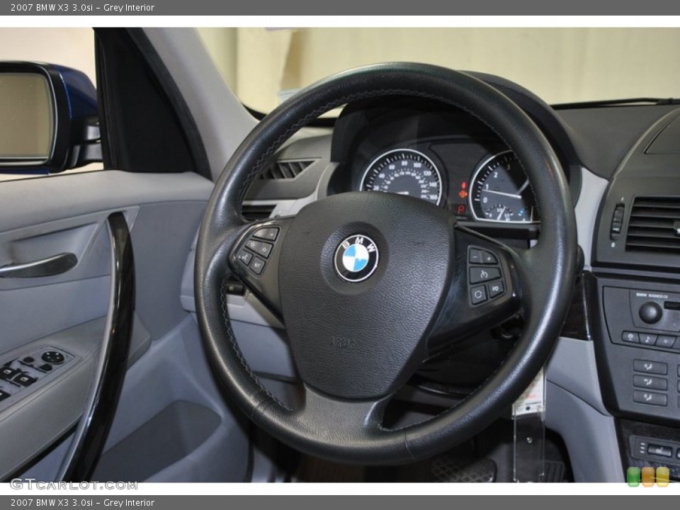 Grey Interior Steering Wheel for the 2007 BMW X3 3.0si #77576913