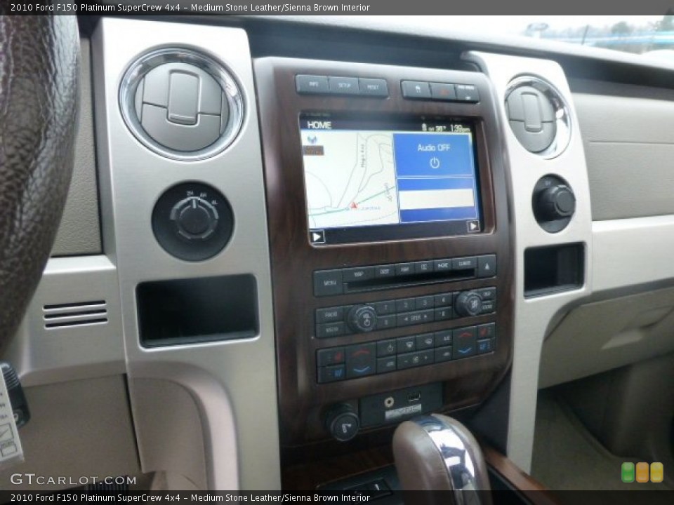 Medium Stone Leather/Sienna Brown Interior Controls for the 2010 Ford F150 Platinum SuperCrew 4x4 #77577099