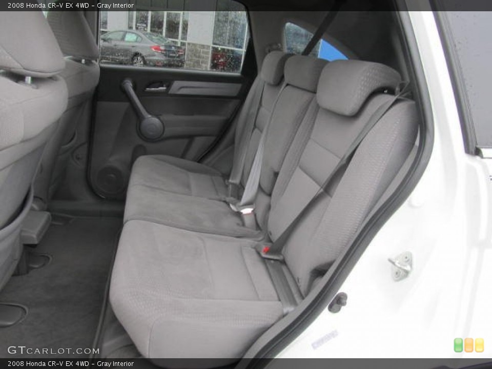 Gray Interior Rear Seat for the 2008 Honda CR-V EX 4WD #77577101
