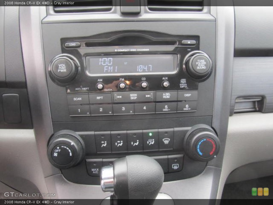 Gray Interior Controls for the 2008 Honda CR-V EX 4WD #77577171