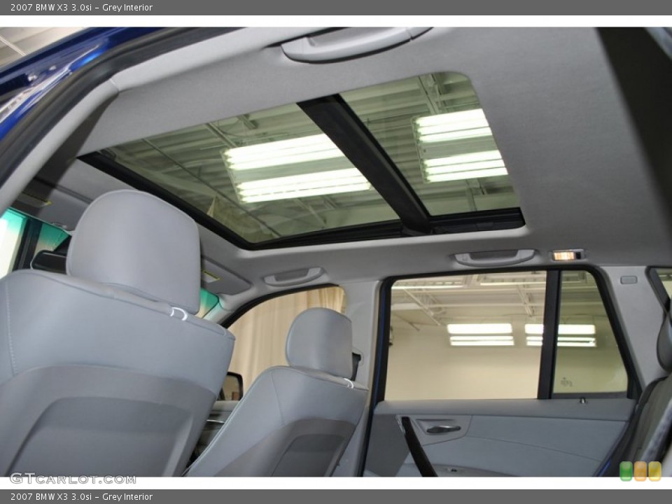 Grey Interior Sunroof for the 2007 BMW X3 3.0si #77577252