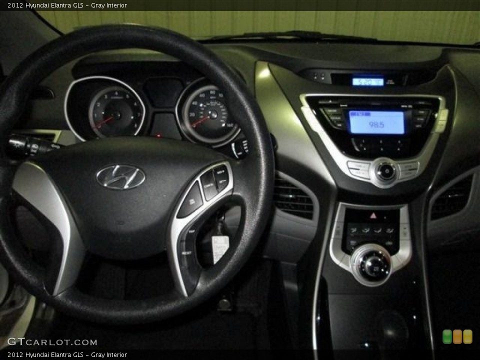 Gray Interior Dashboard for the 2012 Hyundai Elantra GLS #77577258