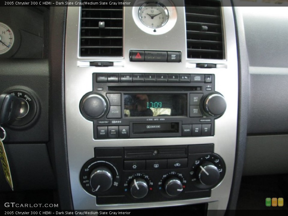 Dark Slate Gray/Medium Slate Gray Interior Controls for the 2005 Chrysler 300 C HEMI #77577303