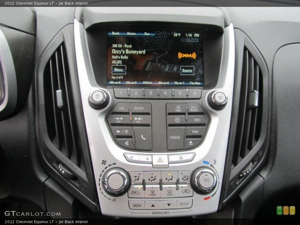 Jet Black Interior Controls for the 2012 Chevrolet Equinox LT #77577948
