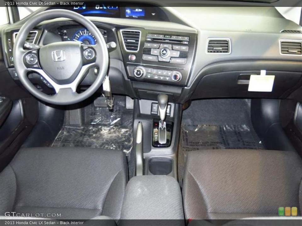 Black Interior Dashboard for the 2013 Honda Civic LX Sedan #77578461