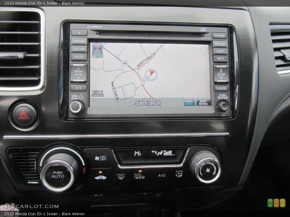 Black Interior Navigation for the 2013 Honda Civic EX-L Sedan #77578785