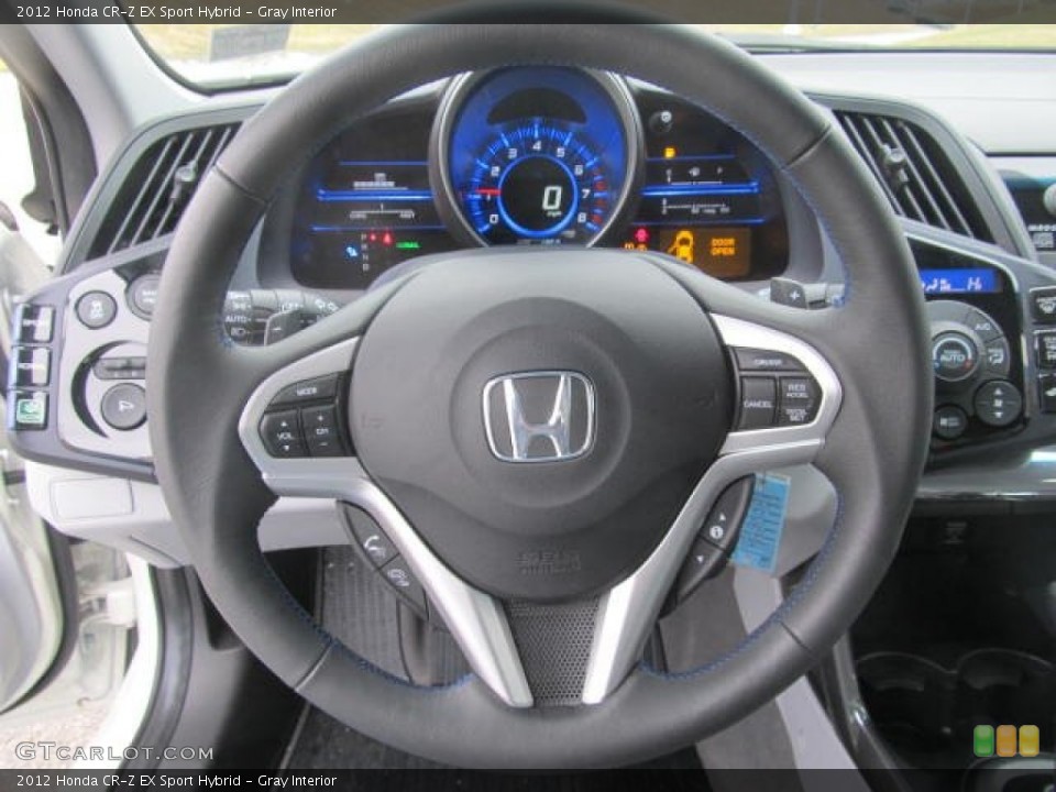 Gray Interior Steering Wheel for the 2012 Honda CR-Z EX Sport Hybrid #77579185