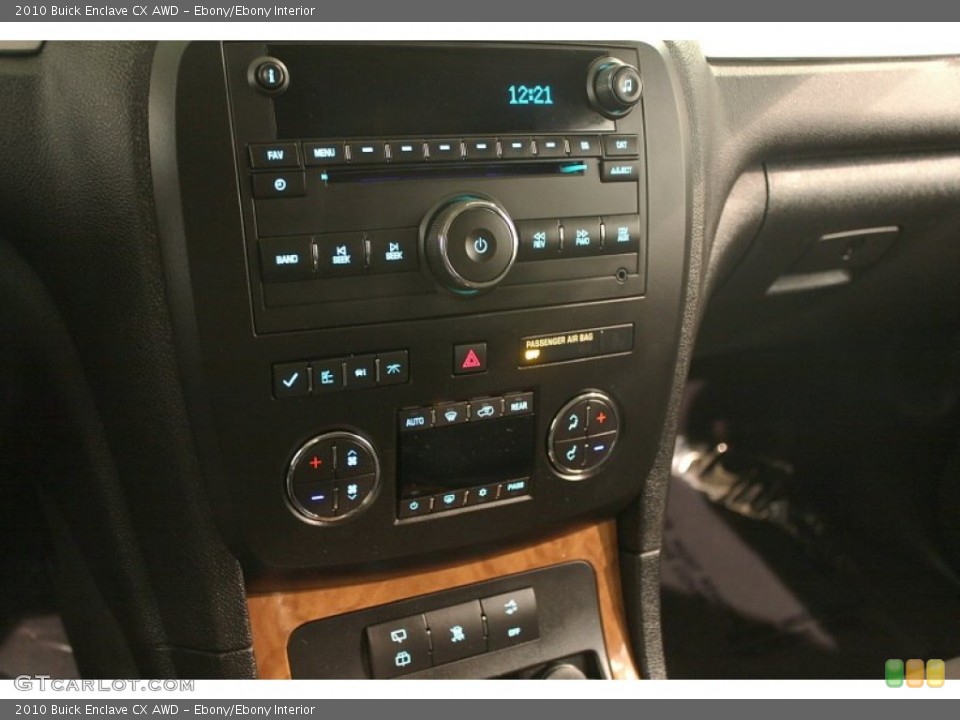 Ebony/Ebony Interior Controls for the 2010 Buick Enclave CX AWD #77580012