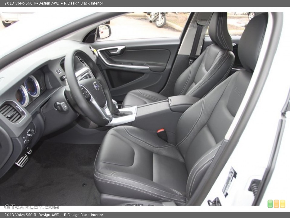 R Design Black Interior Front Seat for the 2013 Volvo S60 R-Design AWD #77580051