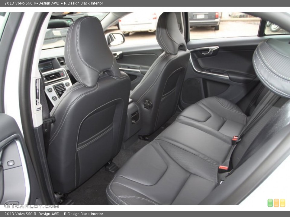 R Design Black Interior Rear Seat for the 2013 Volvo S60 R-Design AWD #77580117