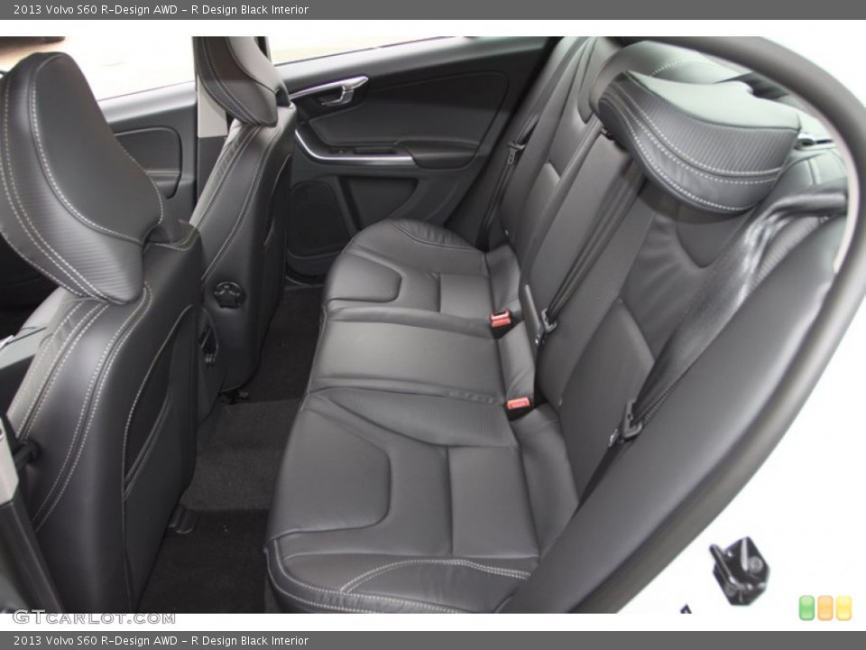 R Design Black Interior Rear Seat for the 2013 Volvo S60 R-Design AWD #77580141