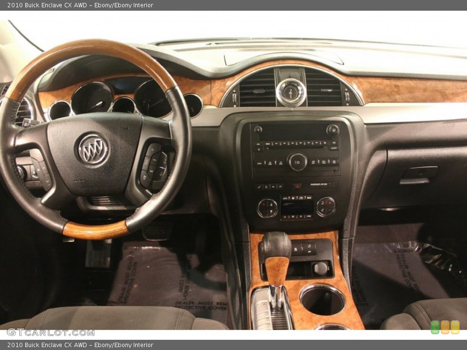 Ebony/Ebony Interior Dashboard for the 2010 Buick Enclave CX AWD #77580162