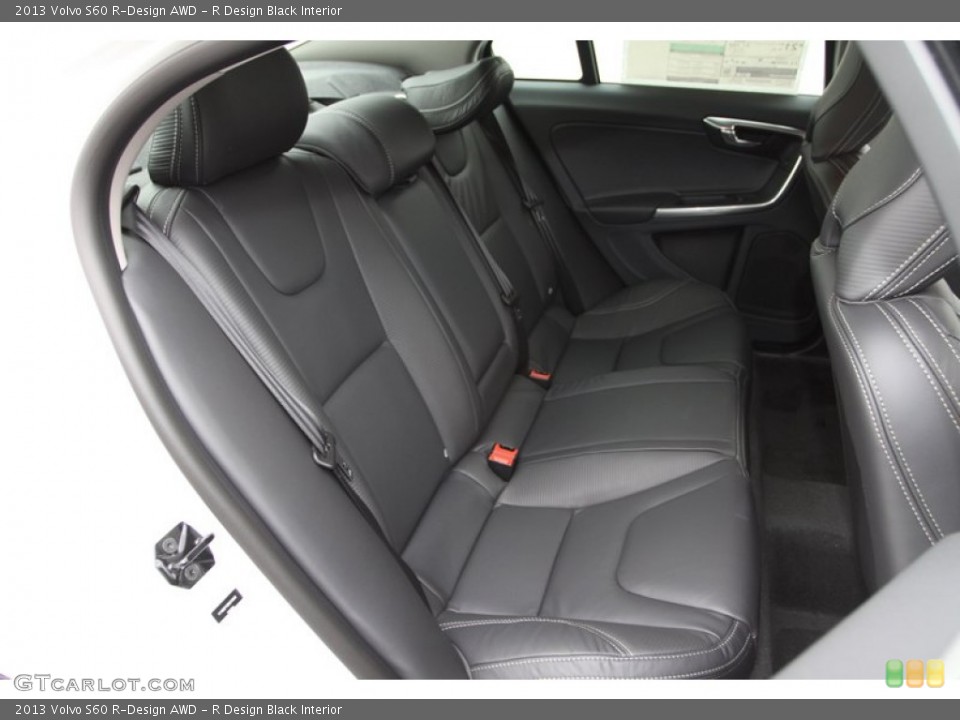 R Design Black Interior Rear Seat for the 2013 Volvo S60 R-Design AWD #77580376