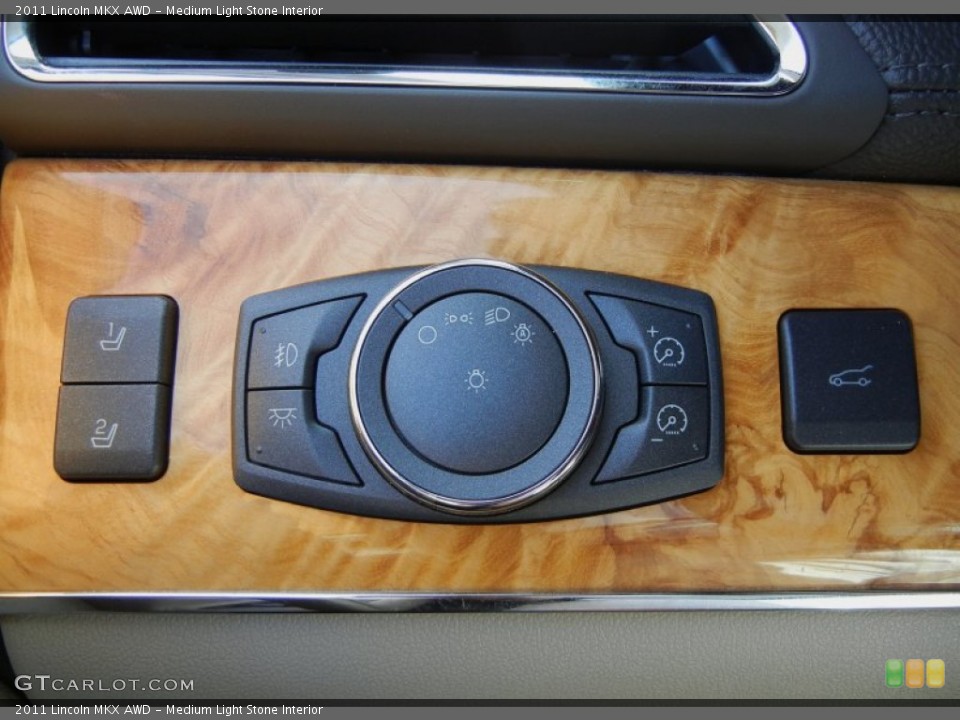 Medium Light Stone Interior Controls for the 2011 Lincoln MKX AWD #77580459
