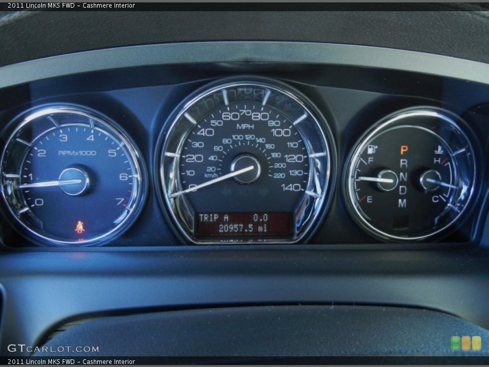 Cashmere Interior Gauges for the 2011 Lincoln MKS FWD #77581112