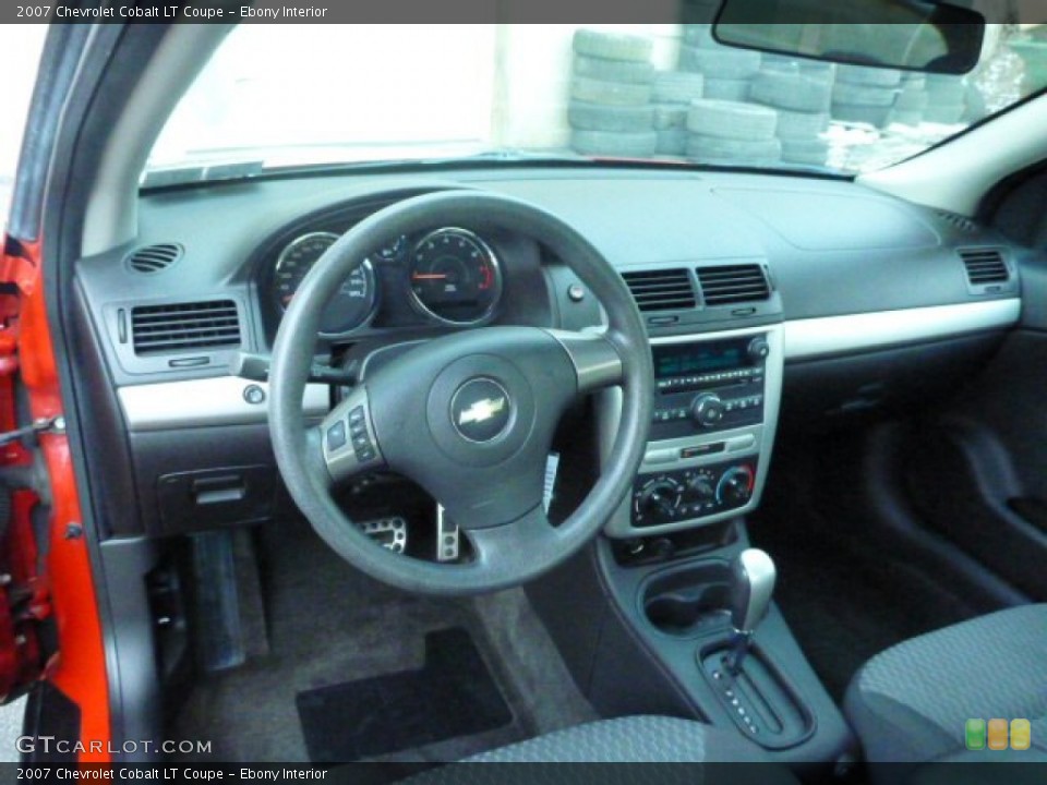 Ebony Interior Dashboard for the 2007 Chevrolet Cobalt LT Coupe #77581119