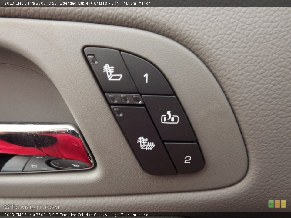 Light Titanium Interior Controls for the 2013 GMC Sierra 3500HD SLT Extended Cab 4x4 Chassis #77581482