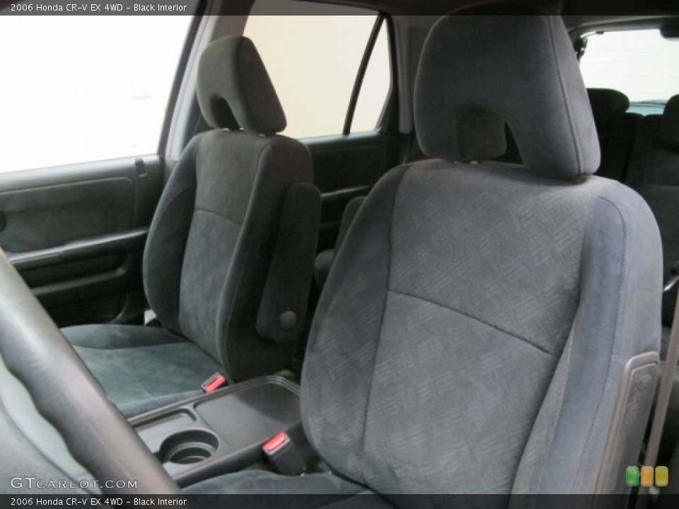 Black Interior Front Seat for the 2006 Honda CR-V EX 4WD #77582005