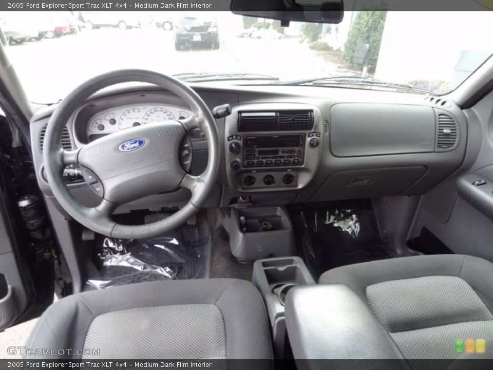 Medium Dark Flint Interior Dashboard for the 2005 Ford Explorer Sport Trac XLT 4x4 #77582925