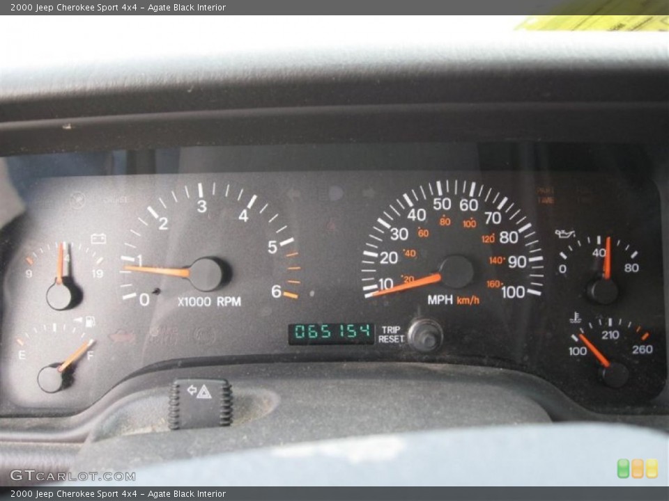 Agate Black Interior Gauges for the 2000 Jeep Cherokee Sport 4x4 #77583306