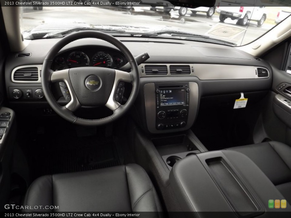 Ebony Interior Prime Interior for the 2013 Chevrolet Silverado 3500HD LTZ Crew Cab 4x4 Dually #77584175