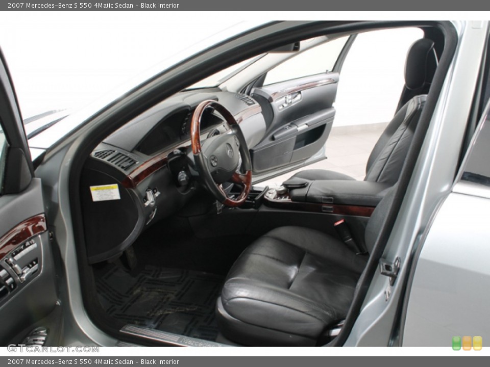 Black Interior Photo for the 2007 Mercedes-Benz S 550 4Matic Sedan #77584695