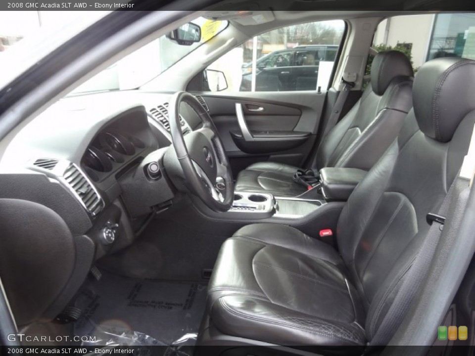Ebony Interior Front Seat for the 2008 GMC Acadia SLT AWD #77585230
