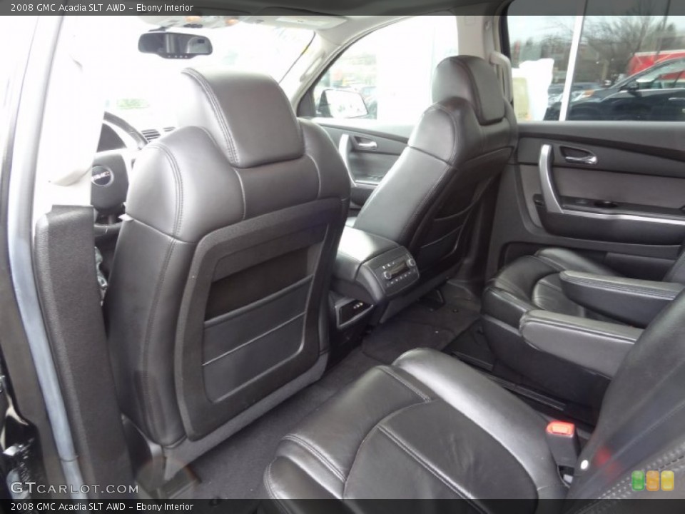 Ebony Interior Rear Seat for the 2008 GMC Acadia SLT AWD #77585313