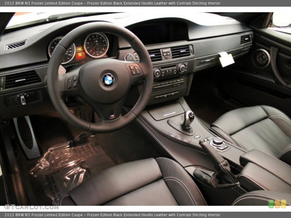 Frozen Edition Black Extended Novillo Leather with Contrast Stitching Interior Prime Interior for the 2013 BMW M3 Frozen Limited Edition Coupe #77585329